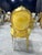 Baroque Golden Yellow Velvet Chair Set With Exquisite Gold Leaf Details For Sale In Miami - Image 6 of 6