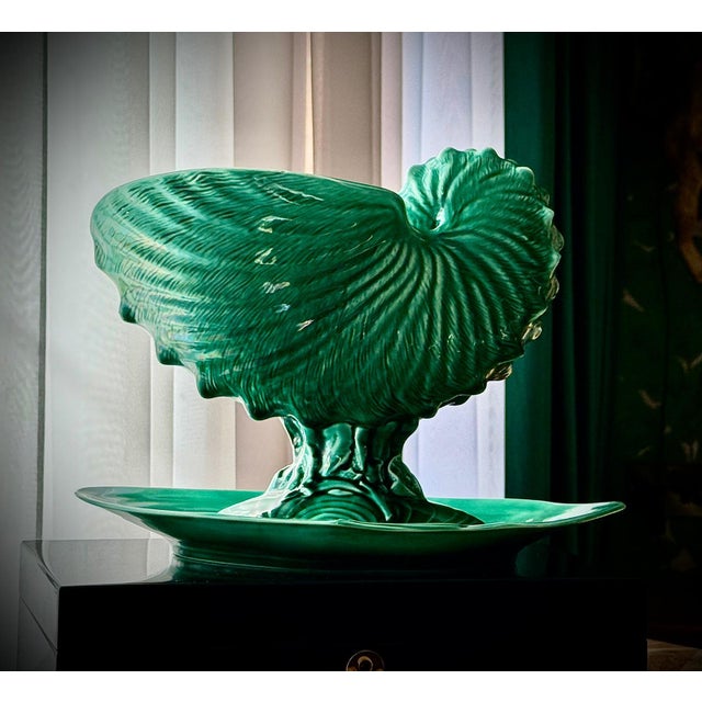 Ceramic Art Deco Nautilus Shell Centrepiece from Wedgwood, England, 1930s For Sale - Image 7 of 18