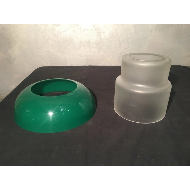 Forest Green Ceiling Lamp from Stilnovo, 1960s For Sale - Image 8 of 14