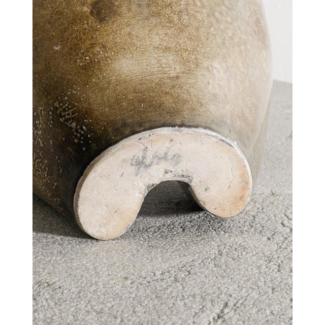 Mid-Century Swedish Free Form Stoneware Vase by Hans Hedberg, 1950s For Sale - Image 6 of 7