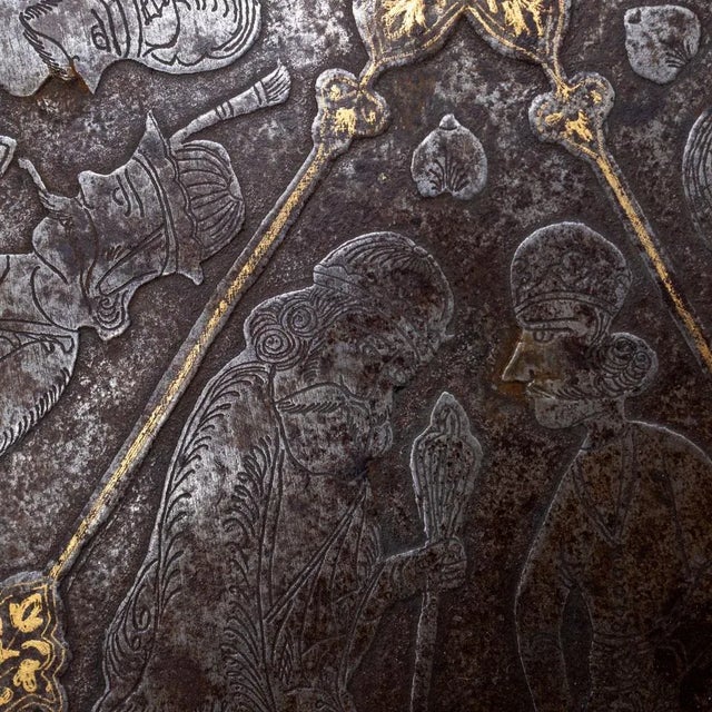 Tray with gold inlay, 19th Century