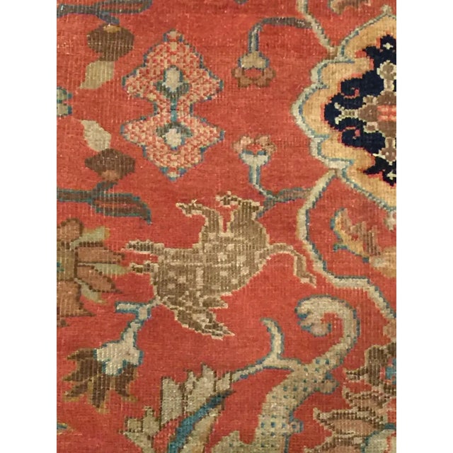 Orange Antique 19th Century Orange Area Rug 8ft 5in X 11ft 10in For Sale - Image 8 of 8