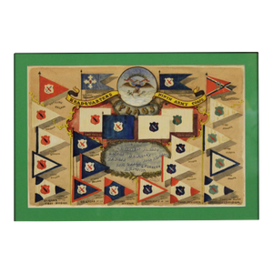 "Headquarters Ninth Army Corps" 1897 Watercolor & Gouache by w.n. Hedges