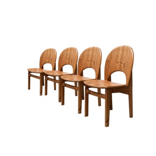 Mid-Century Danish Pine Chairs by Niels Koefoed for Glostrup, 1960s, Set of 4 For Sale