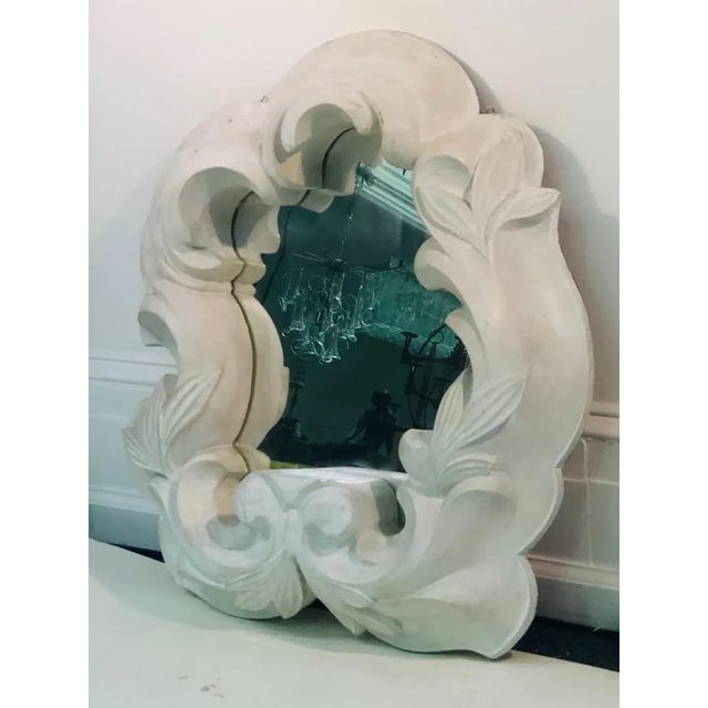 Plaster Mirrors in the Manner of Serge Roche - a Pair For Sale - Image 10 of 11