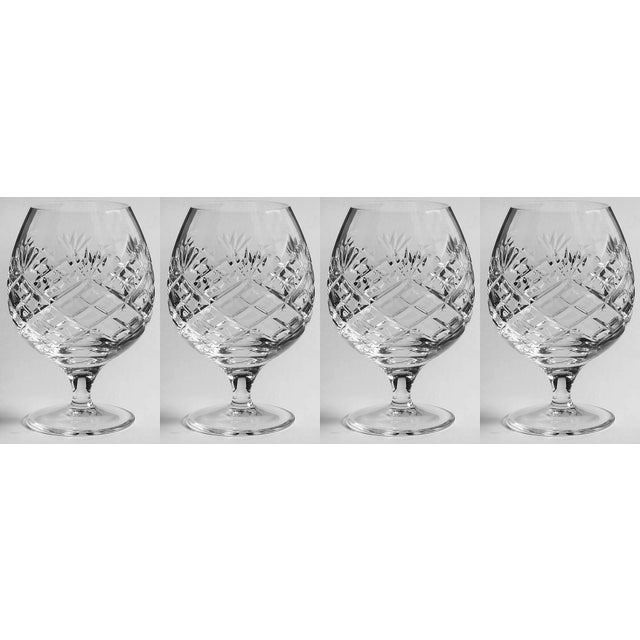 Royal Doulton Crystal Brandy Snifters Arden Pattern Set of 4 Chairish