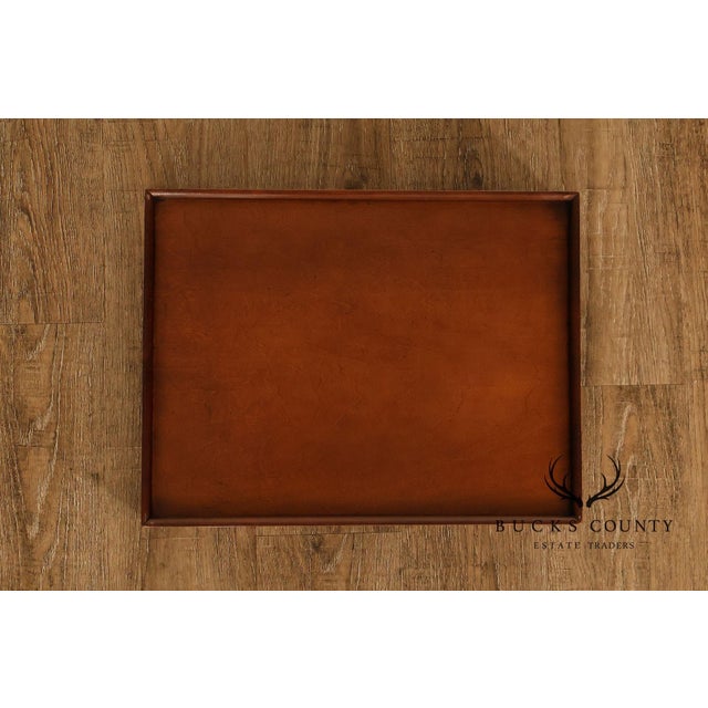 Chippendale Style Cherry Butler Tray Side Table For Sale - Image 13 of 18