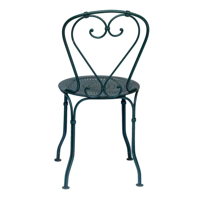 Antique Garden Table/4 Chair Set For Sale - Image 15 of 18