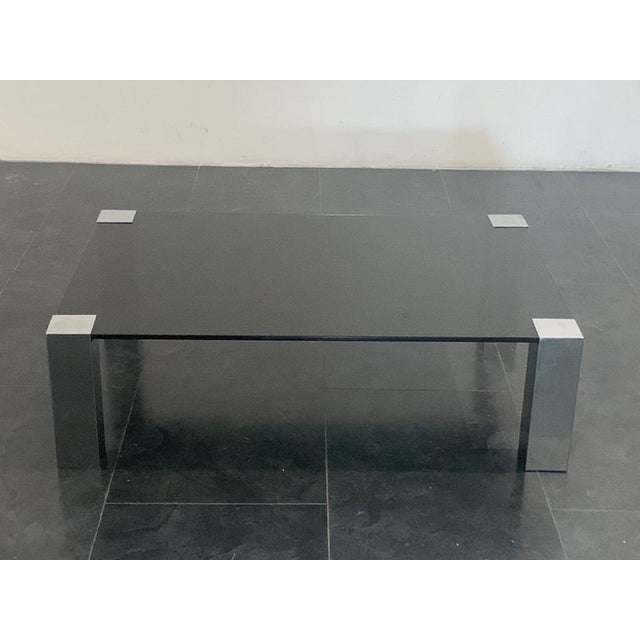 Steel & Crystal Coffee Table from Cidue, 1970s For Sale - Image 4 of 18