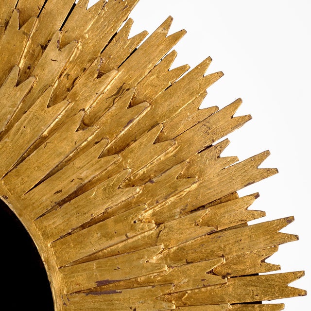 Gold Grand, Spanish Sunburst Mirror, Gold Leafed For Sale - Image 8 of 9