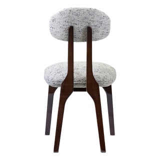 Silhouette Dining Chair in Blue Chenille from Insidherland For Sale