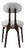 Silhouette Dining Chair in Blue Chenille from Insidherland For Sale