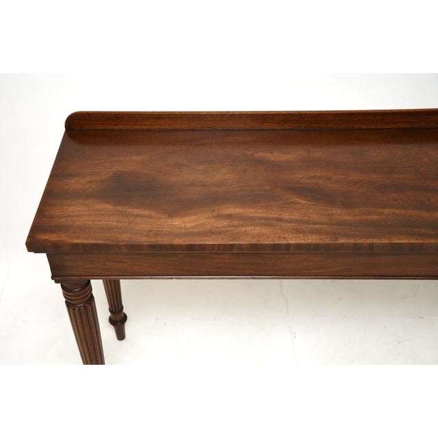 Large Antique Victorian Mahogany Console Table, 1840s For Sale - Image 6 of 9
