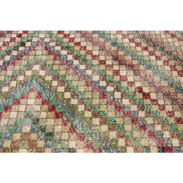 Mid 20th Century Vintage Turkish Sivas Rug, 04'04 X 09'06 For Sale - Image 5 of 10