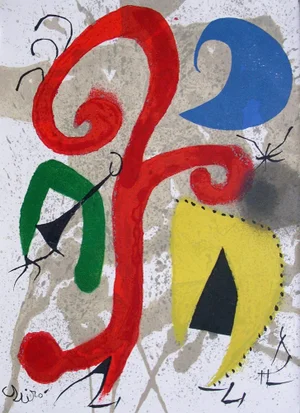 Joan Miró, Garden by Moonlight, Original Signed Lithograph