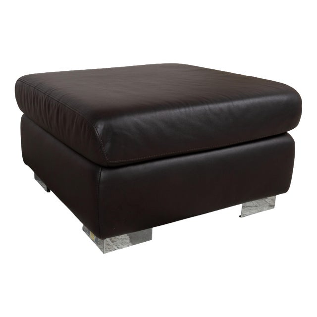 Courage Ottoman in Leather from Ewald Schillig For Sale
