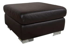 Courage Ottoman in Leather from Ewald Schillig