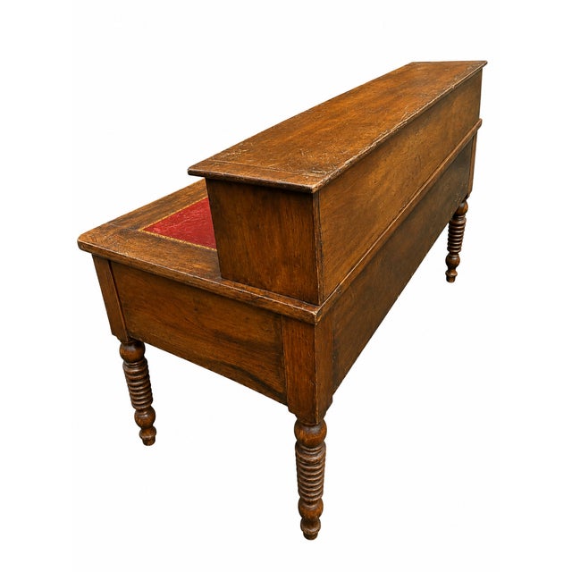 Large 19th Century French Desk with Drawers, 1890s For Sale - Image 5 of 16