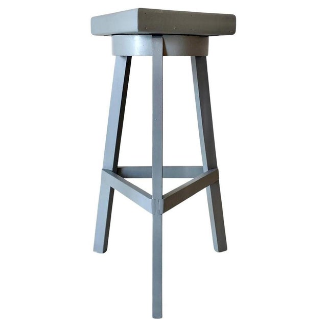 Large Vintage Wood Pedestal, Italy, 1950s For Sale - Image 12 of 12