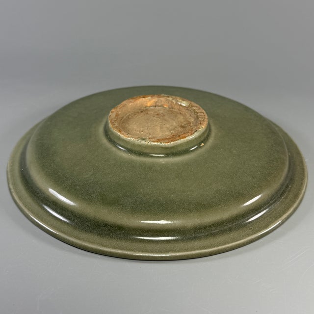 Antique Chinese Longquan Celadon Fish Plate Dish For Sale - Image 6 of 7