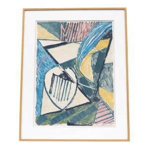 1986 Mark Lavatelli Crossroads Abstract Expressionism Artwork One-of-a-Kind