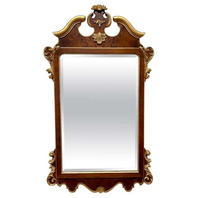 Baroque Pair of La Barge Mid Georgian Chippendale Mirrors For Sale - Image 3 of 5