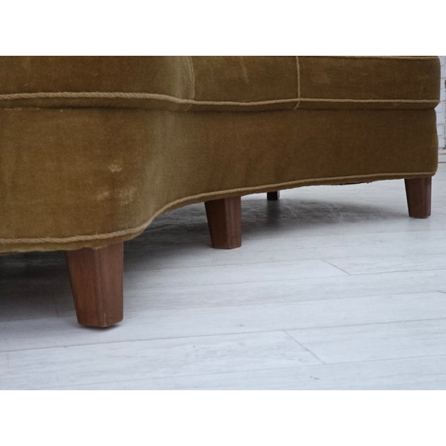 Vintage Danish Three-Seater Banana Sofa, 1960s For Sale - Image 12 of 18