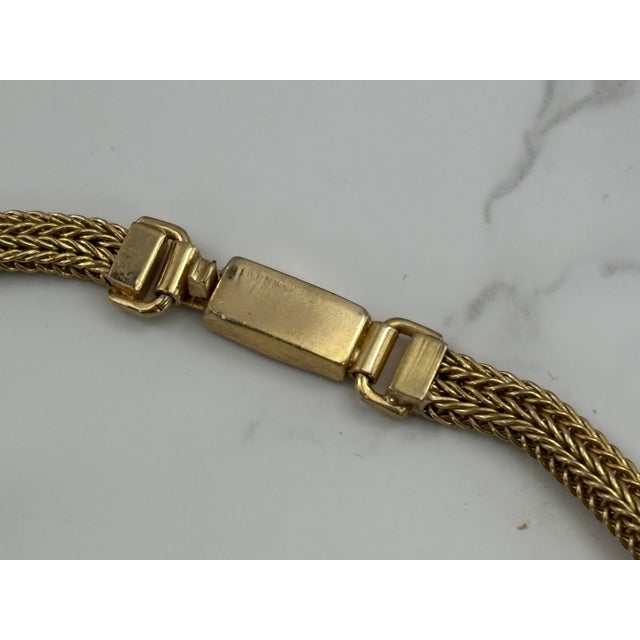 Vintage Christian Dior Necklace - 1962 Gold Tone Branches With Lapis & Turquoise Stones For Sale - Image 6 of 11