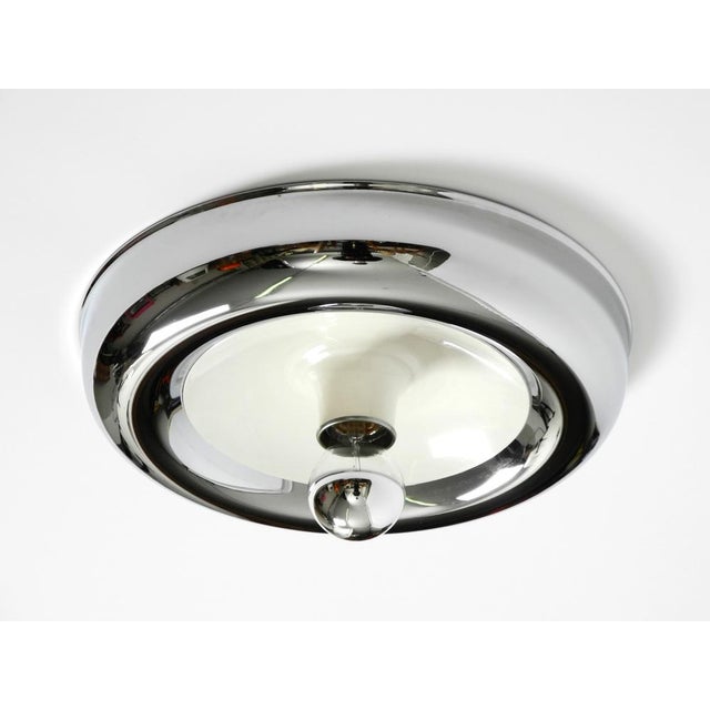 Space Age Round Metal Chrome Wall Lamp, Italy, 1960s For Sale - Image 16 of 16