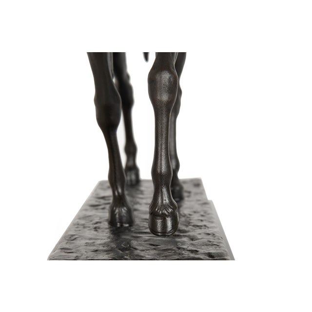 French Antique Bronze Sculpture of Racehorse by Francois Peyrol Ca. 1910 For Sale - Image 13 of 18
