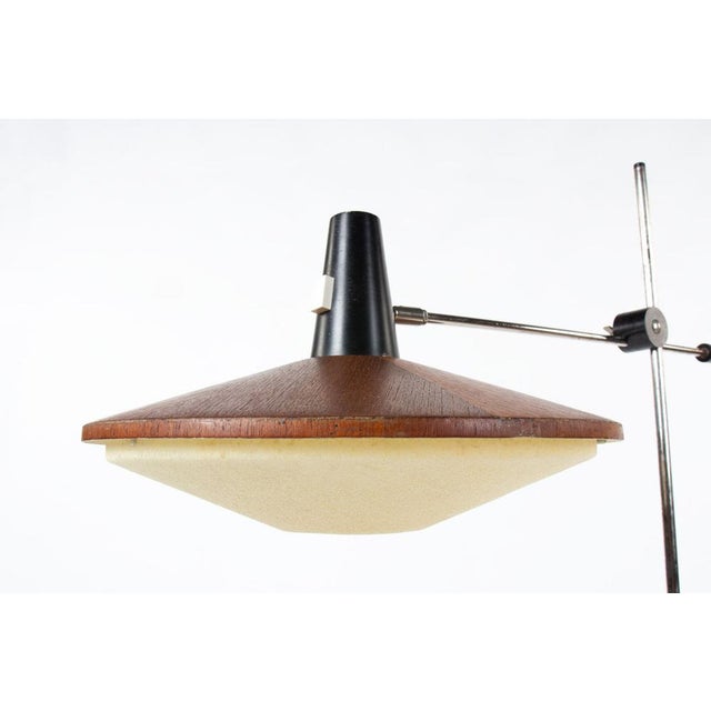 Black Adjustable Floor Lamp by Georges Frydman for Temde, 1960s For Sale - Image 8 of 10