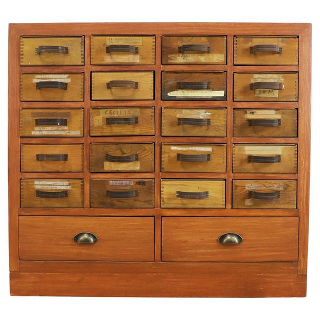 Vintage Industrial Multi-Drawer For Sale - Image 4 of 17