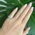 Contemporary Art Deco Wedding Band with 1.5 Carat Drop Diamonds, Size 4.75 For Sale - Image 3 of 6