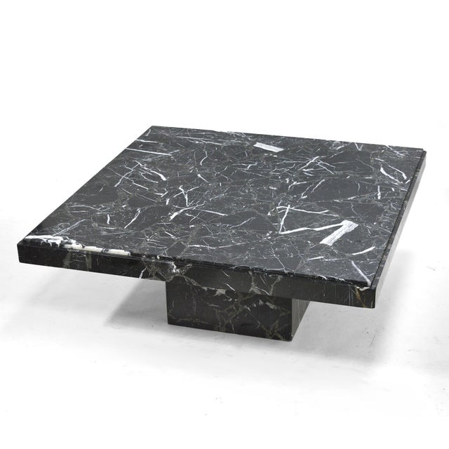 Stone Ello Black Marble Coffee Table For Sale - Image 7 of 9