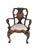 Brown Chippendale Desk Chair in Oak, 1880 For Sale - Image 8 of 8
