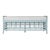 Wood Luna Bench - Light Blue For Sale - Image 7 of 7