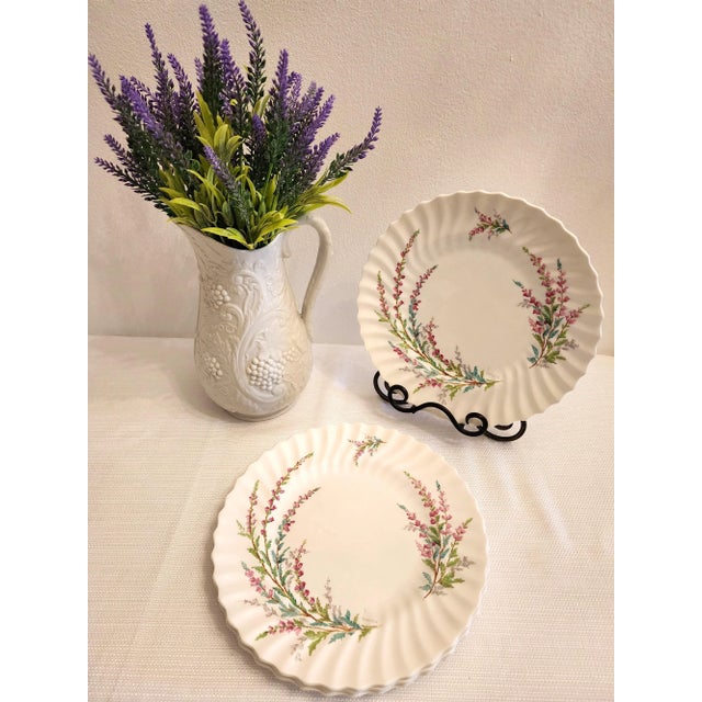 Vintage Royal Doulton Bell Heather Dinner Plates- Set of 4 For Sale In Los Angeles - Image 6 of 10