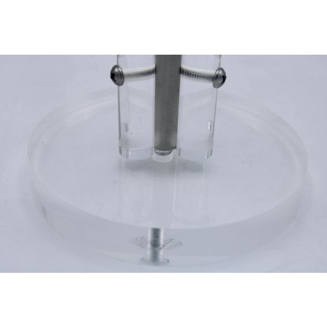 Vintage Modern Lucite Hand Towel Rack / Scarf Holder For Sale In Tulsa - Image 6 of 11