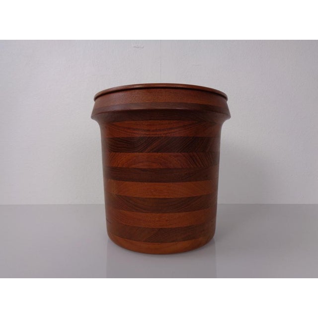 Danish Teak Ice Bucket from Wiggers, 1960s For Sale - Image 4 of 16