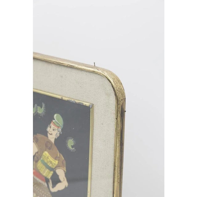 Ancient and very rare Japanese painting made in the early 1900s, fine Japanese manufacture. The painting has a rectangular...