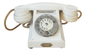 Vintage Industrial Bakelite Rotary Phone from Ericsson, 1950s