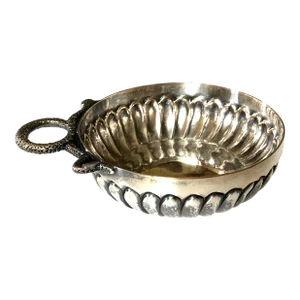 Serpent Handle Silver Plated Tastevin