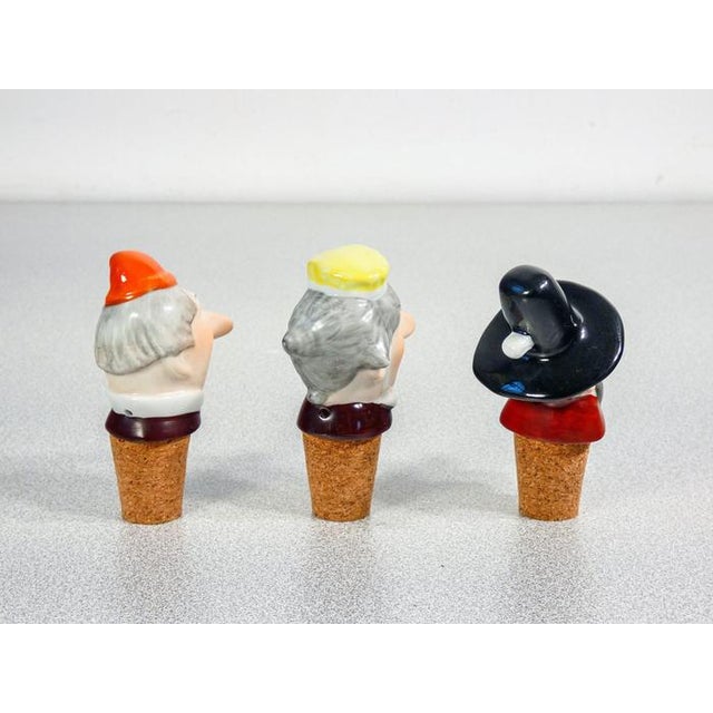 1960s Porcelain Stoppers from Wagner & Apel, Set of 6 For Sale - Image 5 of 13