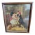 Antique Victorian “The Pet’s Toilet” Girl & Dog Framed Color Print For Sale