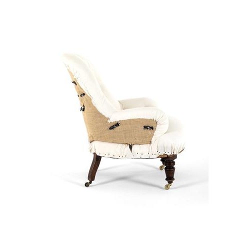 English Button Back Armchair For Sale - Image 3 of 13