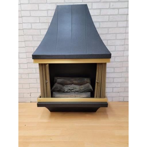 Mid-Century Nos Montgomery Ward-Style House Electric Wall Fireplace |  Chairish