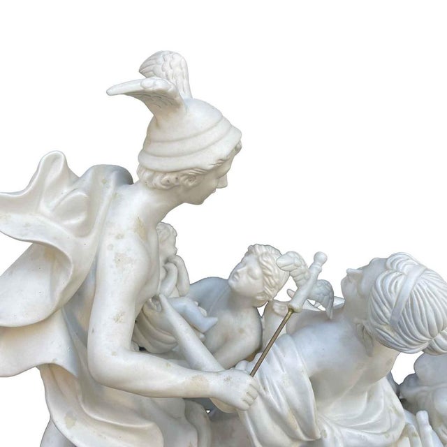 1950s Biscuit Porcelain Centerpiece, 1900s For Sale - Image 5 of 11