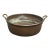 Antique French Copper Jam Pan With Riveted Brass Handles For Sale