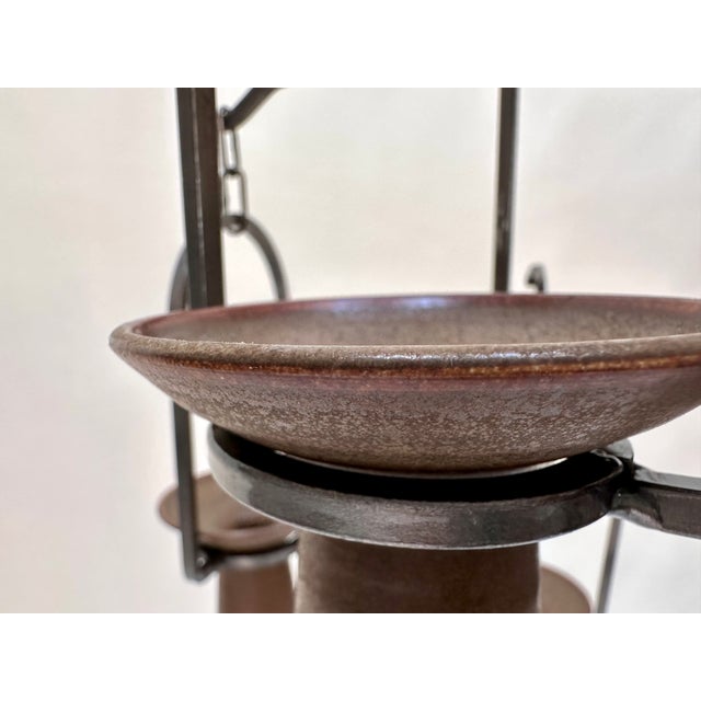 Handcrafted Wrought Iron Chandelier by Aino Grib, 1970s For Sale - Image 16 of 18