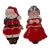 Vintage 1950s-60s Hand-Painted Wooden Santa and Mrs. Claus Shelf Sitter Set - Excellent Condition For Sale